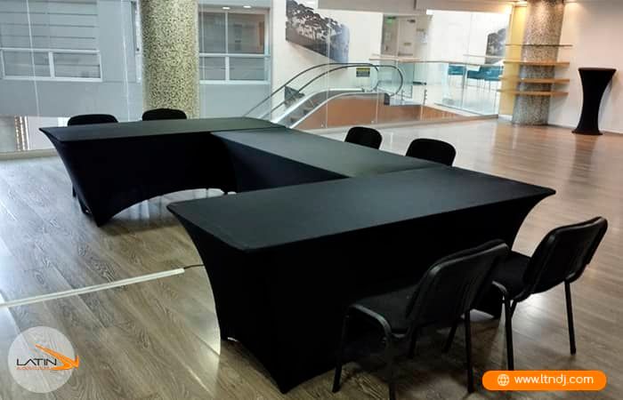 Tablones con lycra para eventos en bogota
